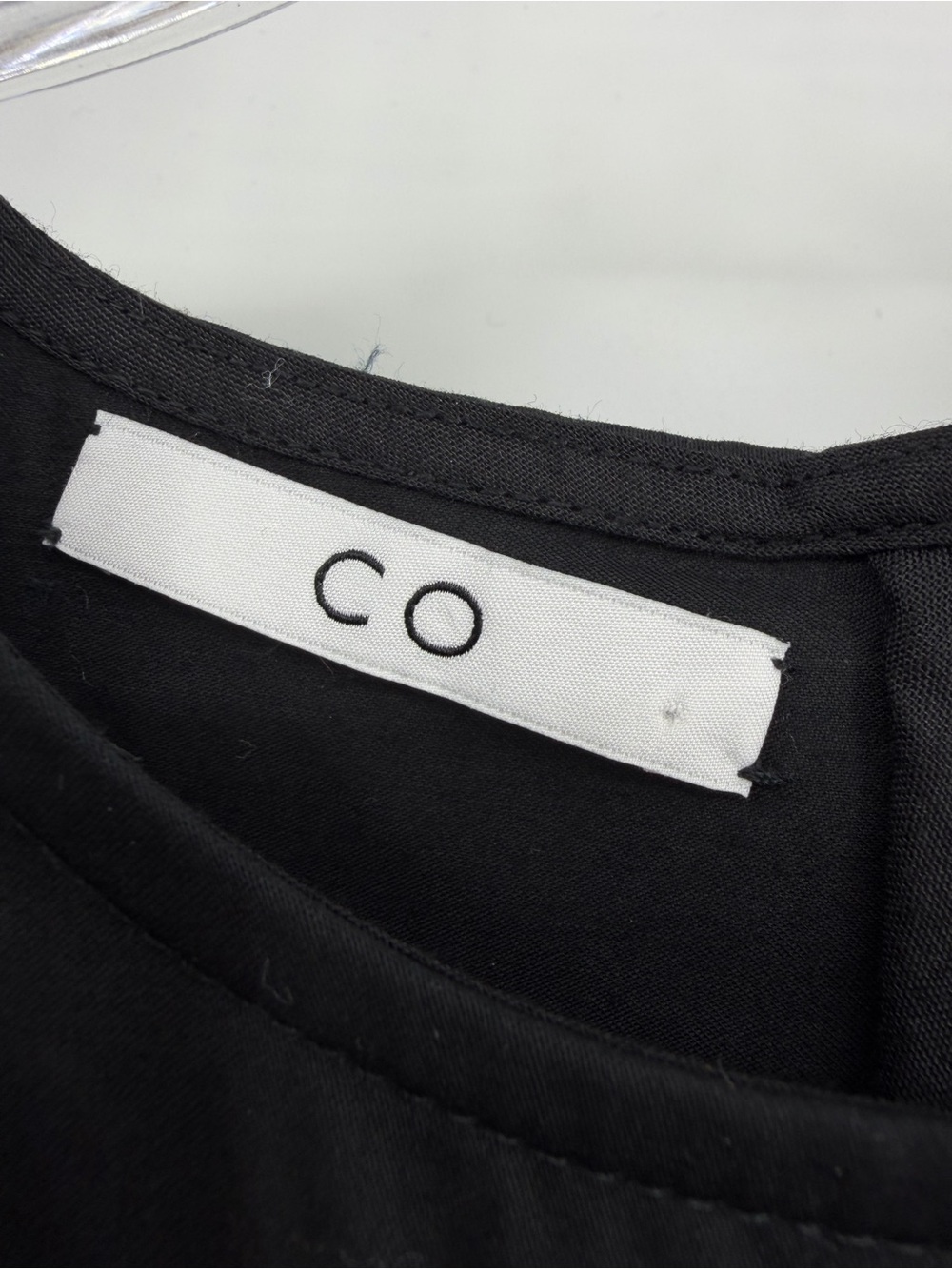 CO Essentials Tiered Midi Dress Sleeveless Cotton Black Size L - Picture 5 of 10